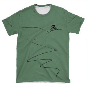 Mtb Mountain Bike Cycling Bicycle Cyclist Gift AOP T-shirt Tee