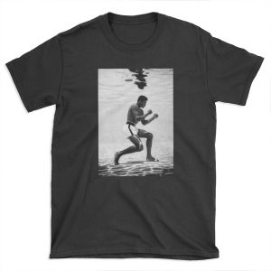 Muhammad Ali Under Water Fighting Position T-shirt Tee
