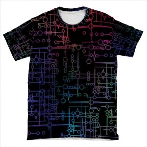 Multi Coloured Kree Symbols AOP T-shirt Tee