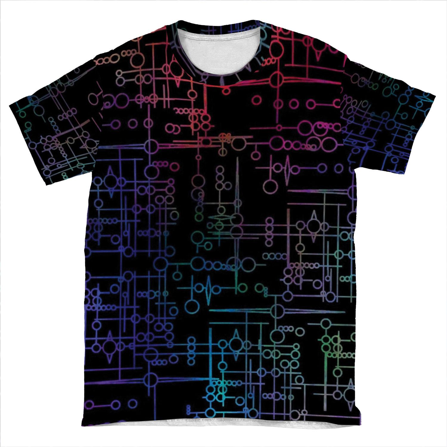 Multi Coloured Kree Symbols AOP T-shirt Tee