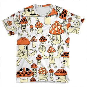 Mushrooms AOP T-shirt Tee