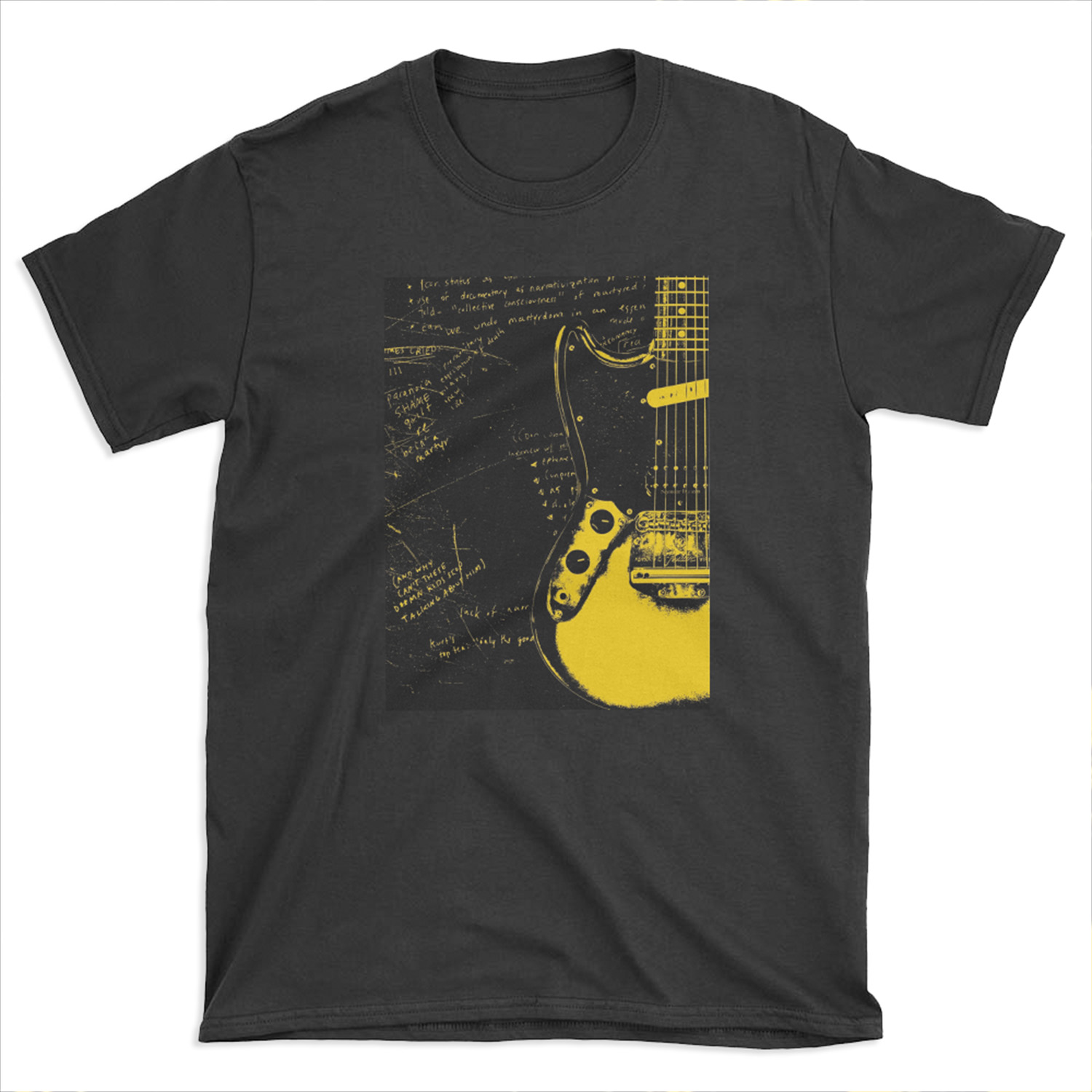 Mustang Guitar - Kurt Cobain T-shirt Tee
