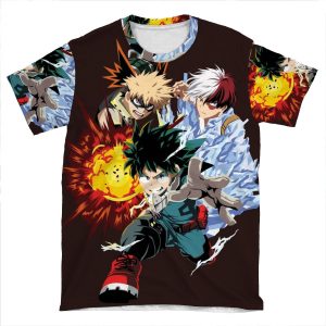 My Hero Academia Izuku / Katsuki / Shoto - Mha AOP T-shirt Tee
