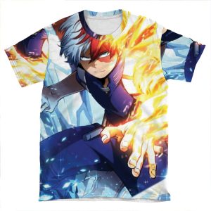 My Hero Academy - Todoroki Shoto AOP T-shirt Tee