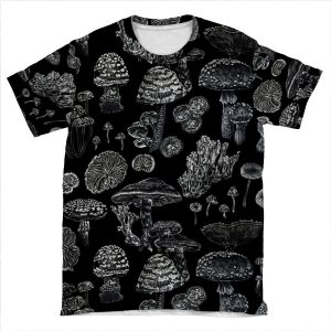 Mycology In Black AOP T-shirt Tee