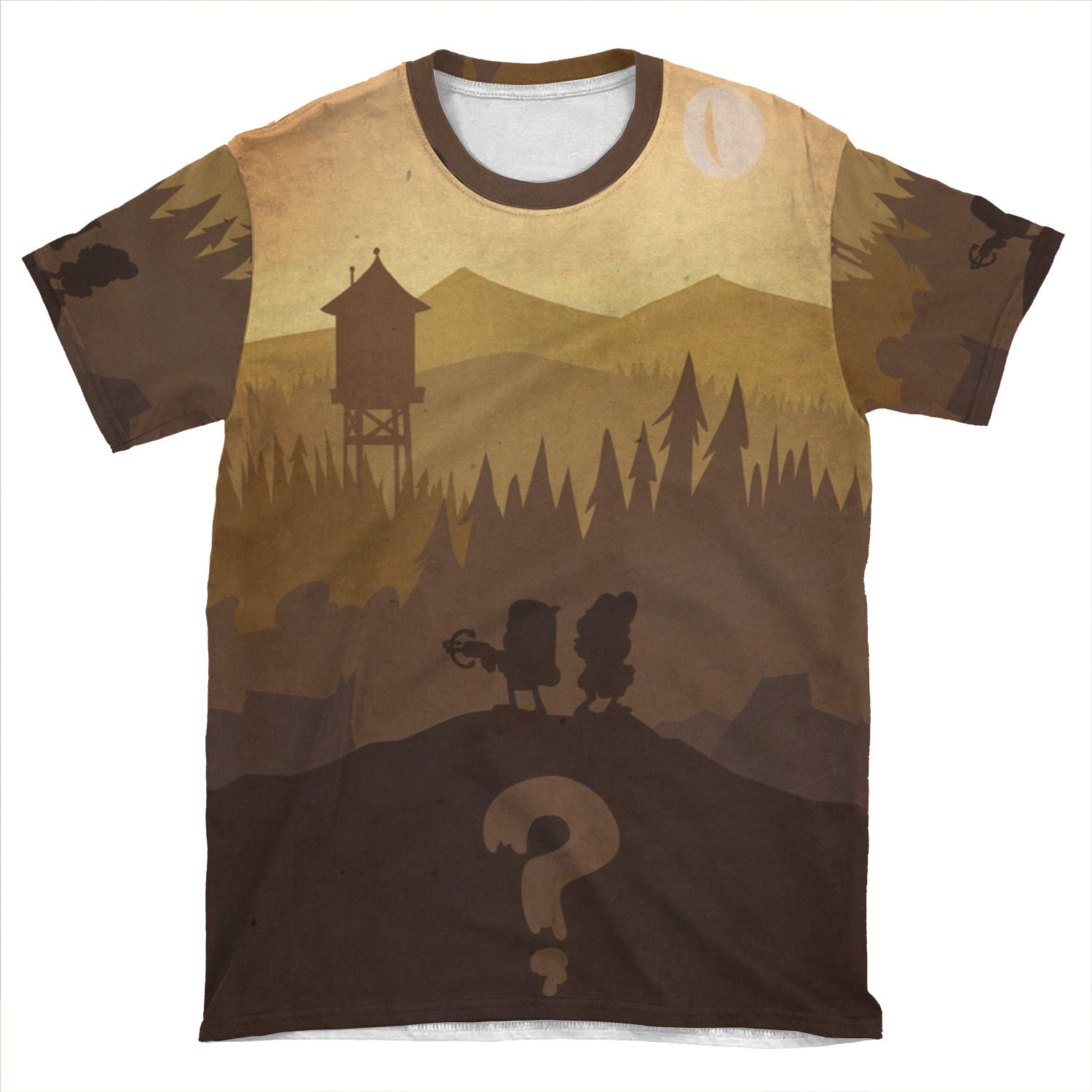 Mystery Twins Phone AOP T-shirt Tee