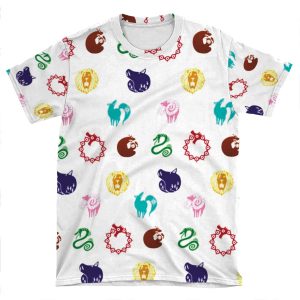 Nanatsu No Taizai Print AOP T-shirt Tee
