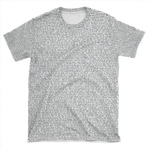 Napoleon Dynamite Script AOP T-shirt Tee