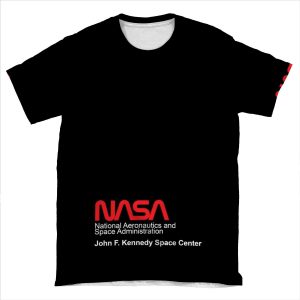 Nasa Capsule (Space Voyager) All-Black AOP T-shirt Tee