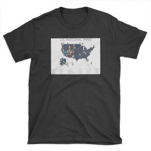 National Parks Explorer Map T-shirt Tee