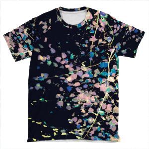 Nature Pattern # 4 - Birch (Blue) AOP T-shirt Tee