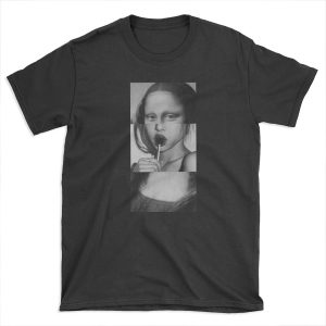 naughty mona lisa vaporwave T-shirt Tee