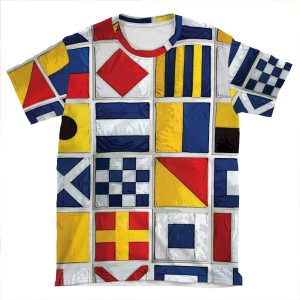 Nautical Flags AOP T-shirt Tee