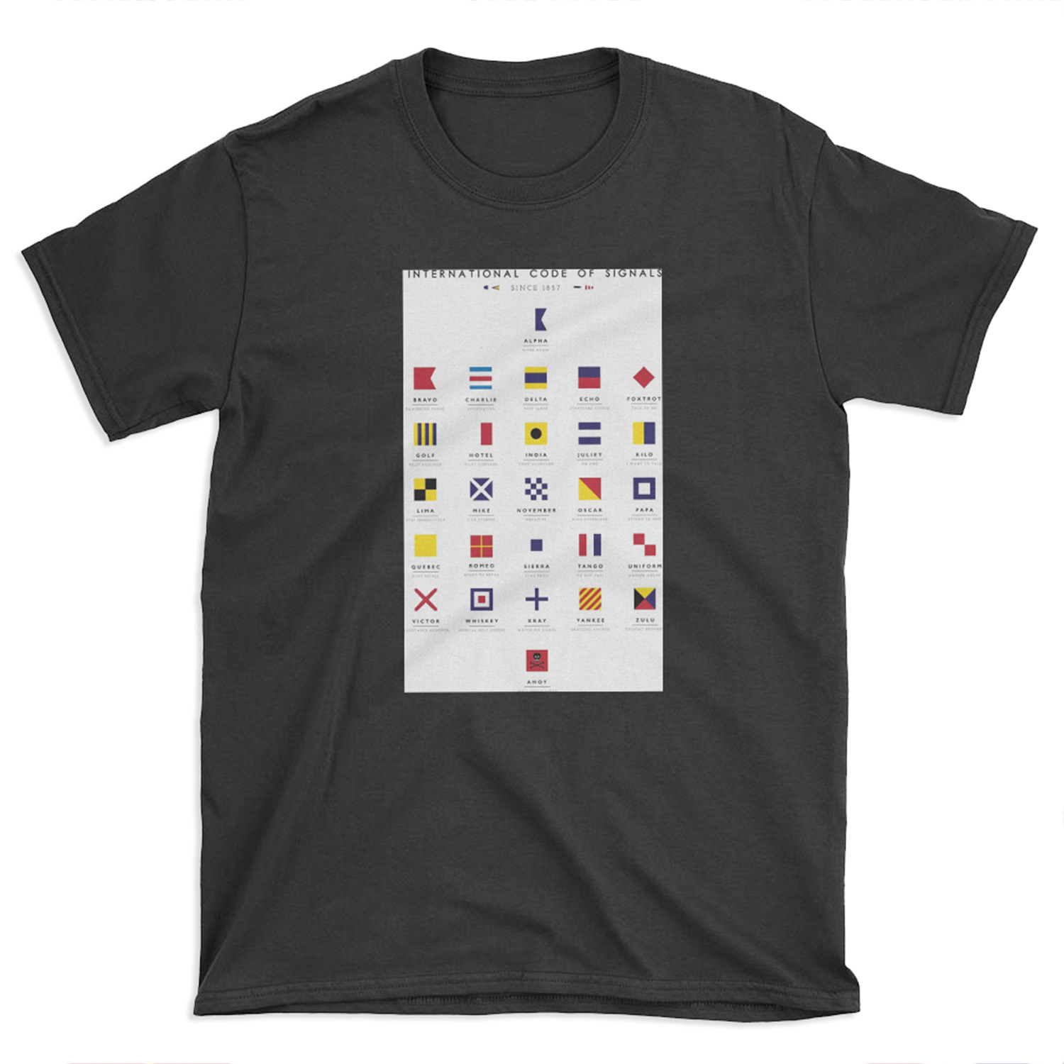 Nautical Flags: International Code of Signals T-shirt Tee