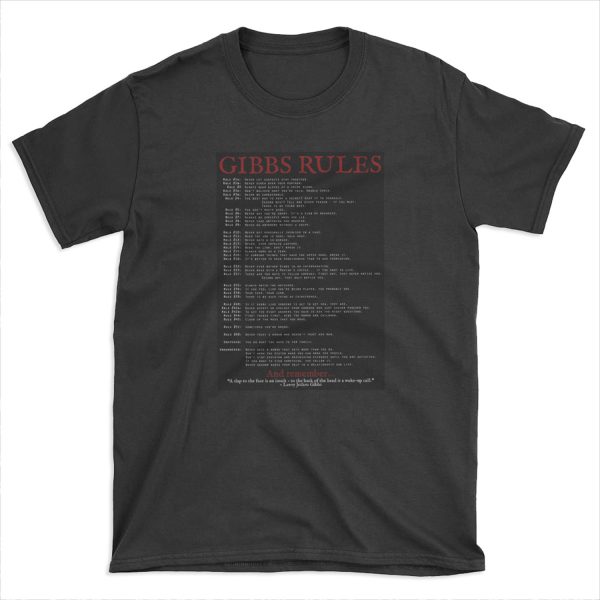 NCIS Gibbs Rules T-shirt Tee