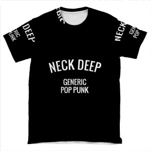 Neck Deep Generic Pop Punk AOP T-shirt Tee