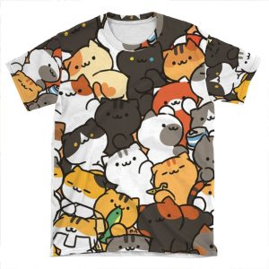 Neko Atsume! AOP T-shirt Tee