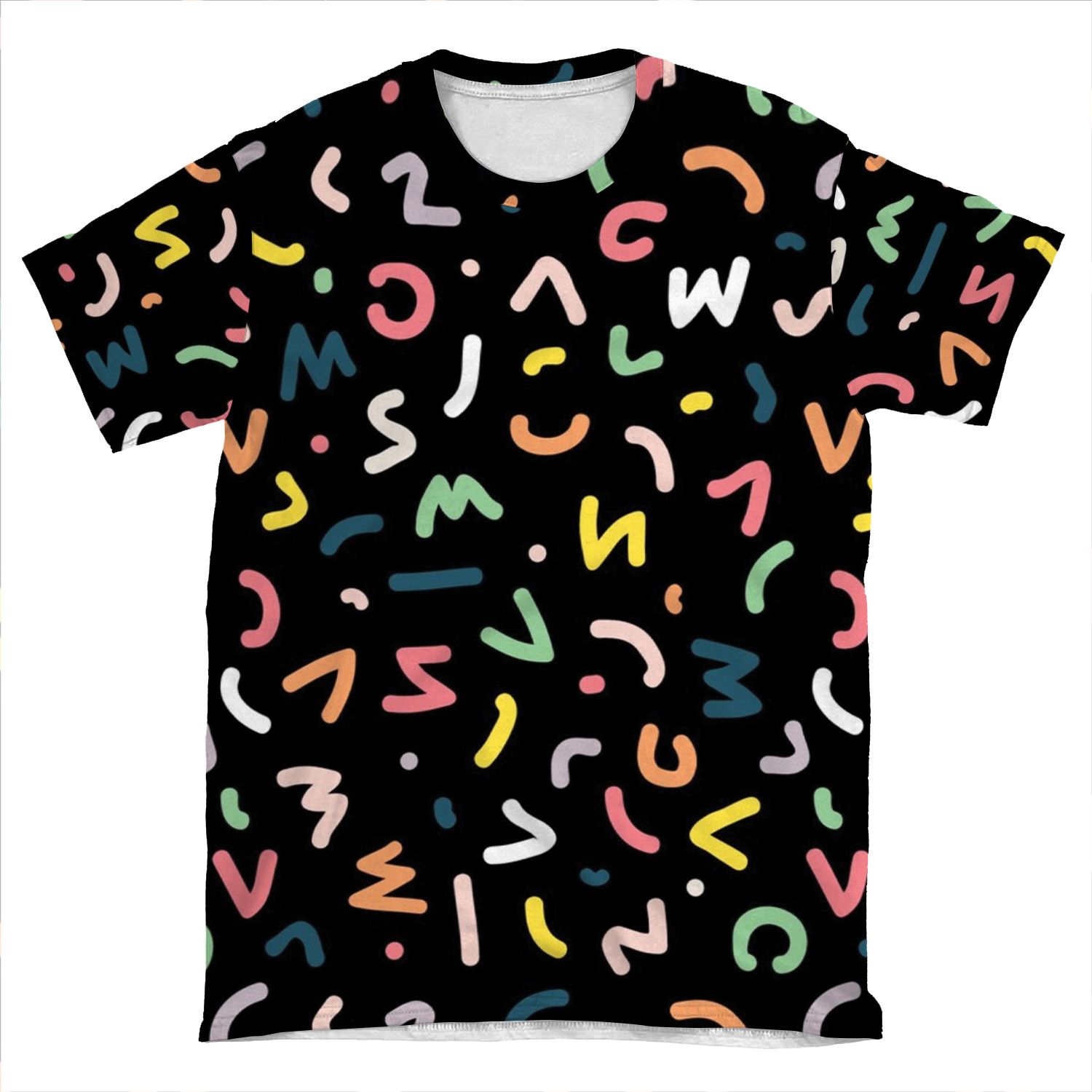 Neon Lights AOP T-shirt Tee