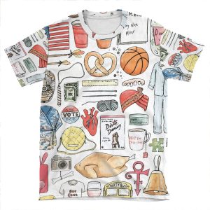New Girl AOP T-shirt Tee