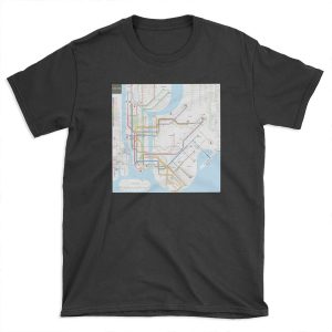 New York City subway map T-shirt Tee