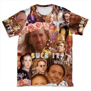 Nic Cage Collage AOP T-shirt Tee