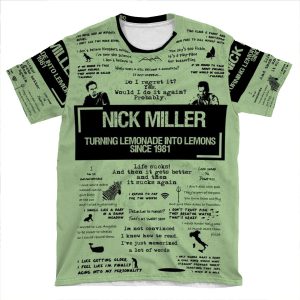 Nick Miller AOP T-shirt Tee