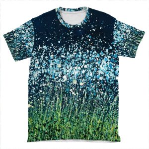 Night Flowers AOP T-shirt Tee