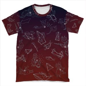 Night In The Woods Constellations AOP T-shirt Tee