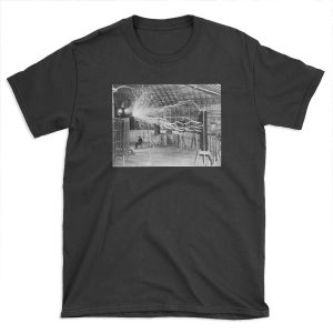 Nikola Tesla with his equipment (June 17, 1901) T-shirt Tee