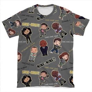 Nine-Nine Pattern - Brooklyn 99 AOP T-shirt Tee