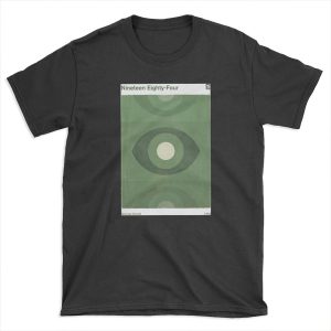 Nineteen Eighty-Four, George Orwell Dystopian Literary Minimalist Art for Book Lovers T-shirt Tee