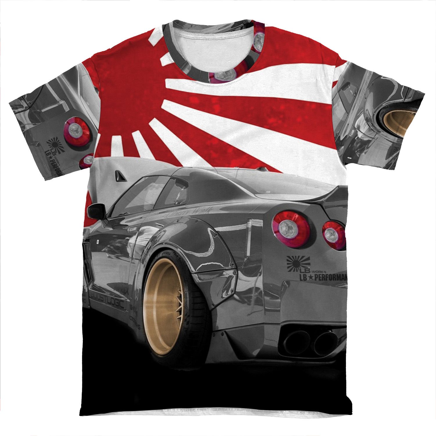 Nissan Gtr Widebody AOP T-shirt Tee
