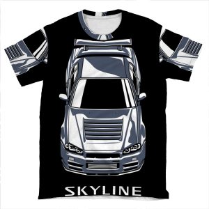 Nissan Skyline Gt-R R34 AOP T-shirt Tee