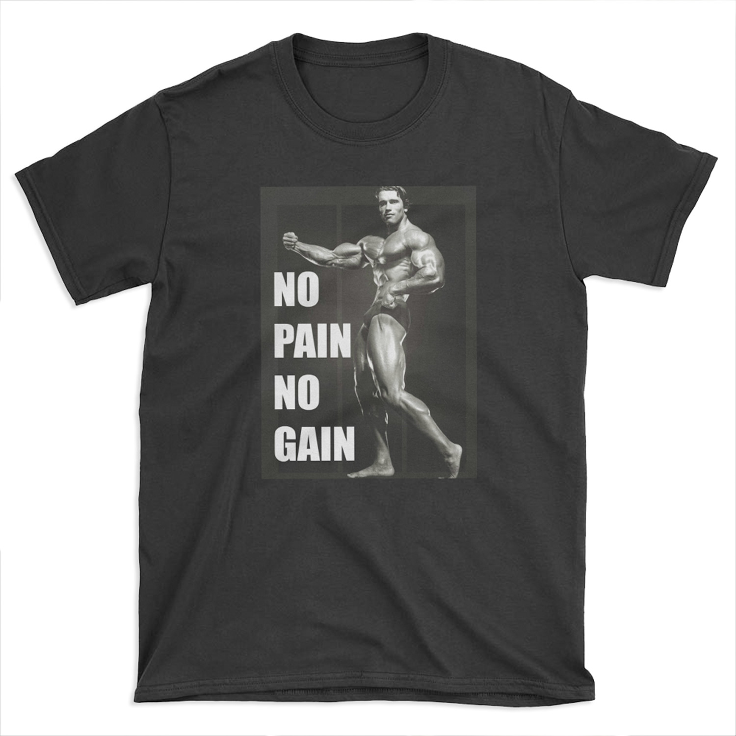 NO PAIN NO GAIN - Arnold Schwarzenegger T-shirt Tee