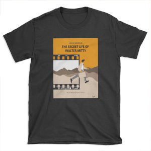 No806 My The Secret Life of Walter Mitty minimal movie poster T-shirt Tee