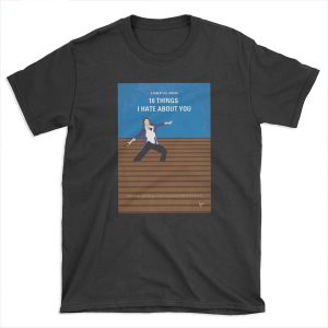 No850 My 10 Things I Hate About You minimal movie poster T-shirt Tee
