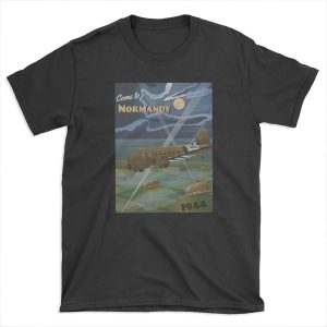 Normandy 1944 "D-Day Travel T-shirt Tee" T-shirt Tee