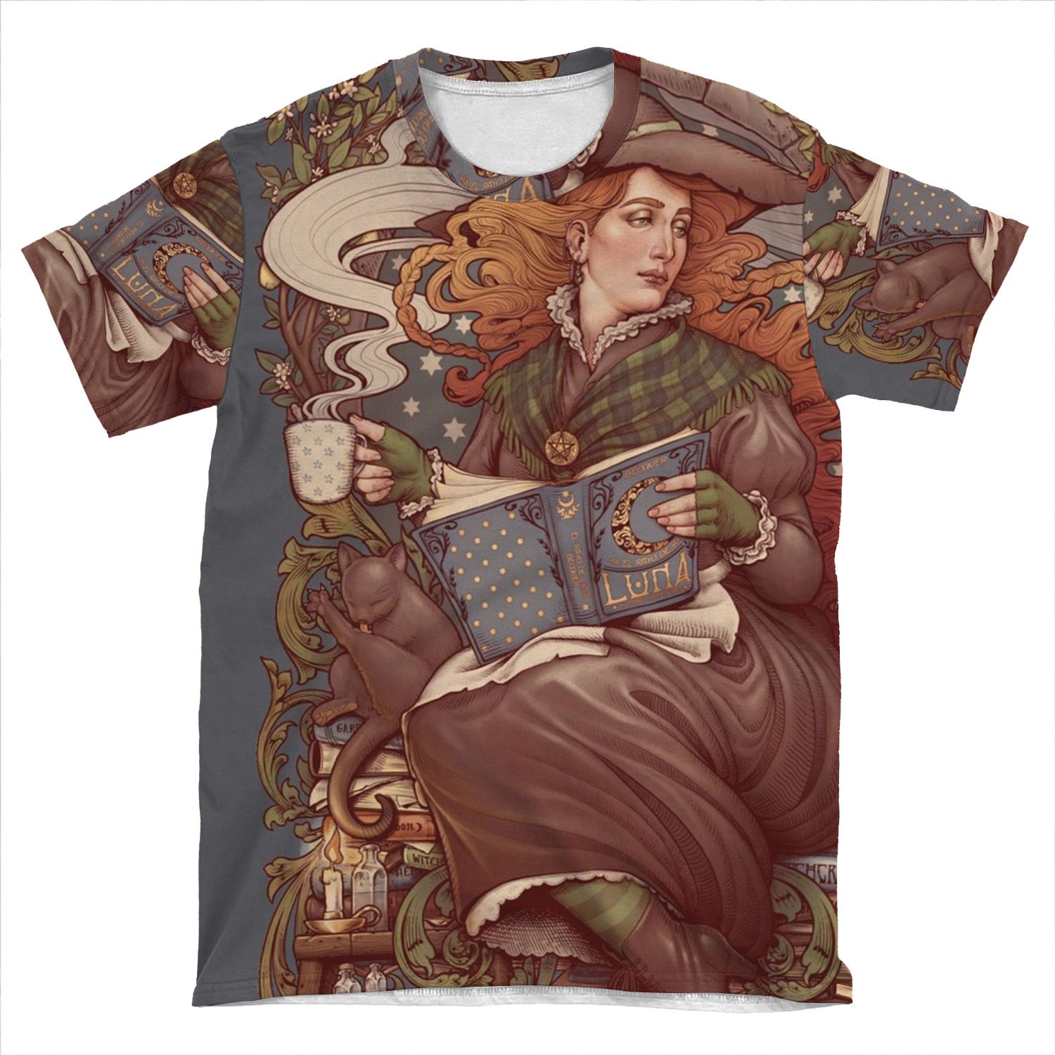 Nouveau Folk Witch AOP T-shirt Tee