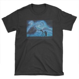 Observing the Universe ~ Watercolor Painting T-shirt Tee