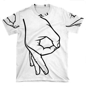 Ok Sign AOP T-shirt Tee