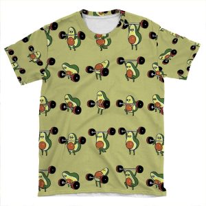 Olympic Lifting Avocado AOP T-shirt Tee