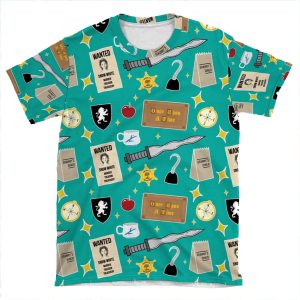 Once Upon A Time | Turquoise AOP T-shirt Tee