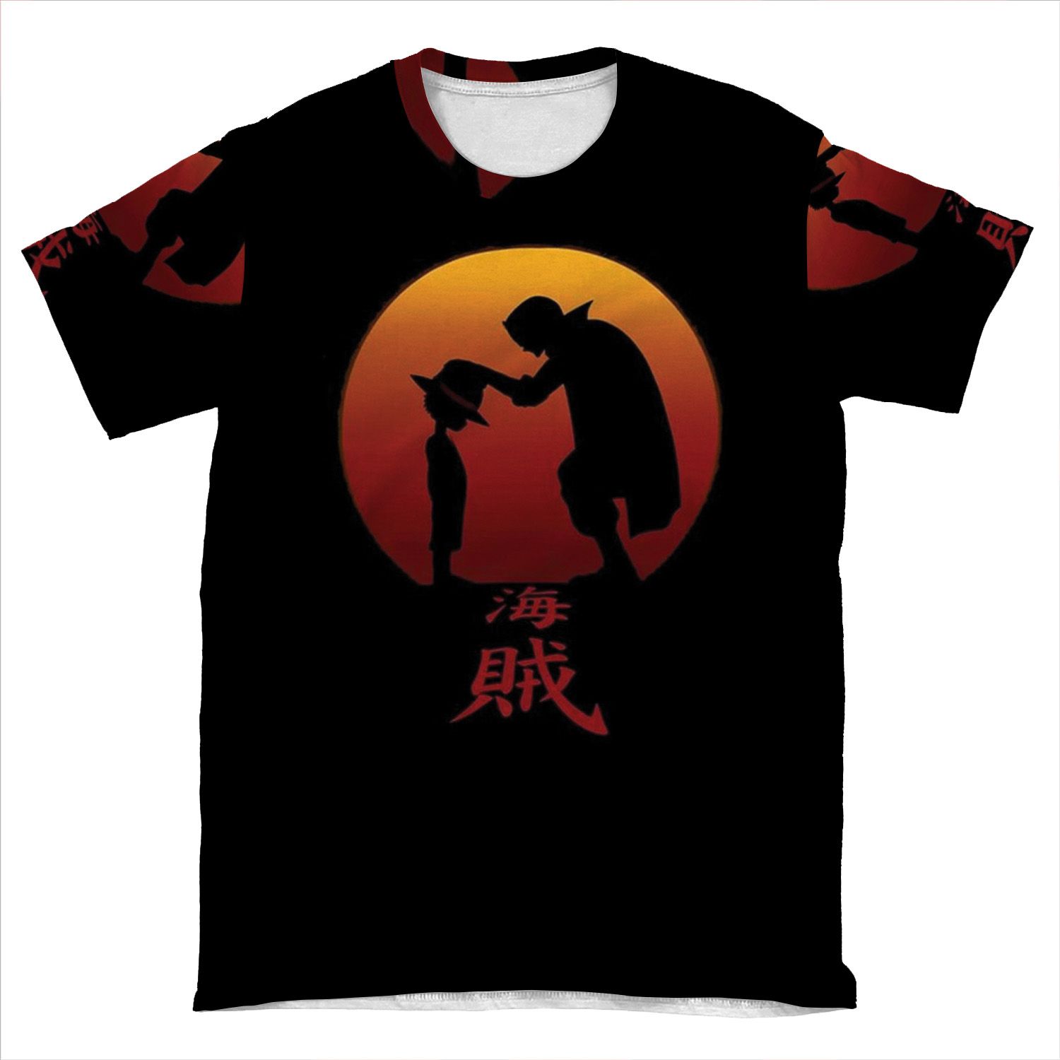 One Piece - Luffy And Shanks AOP T-shirt Tee