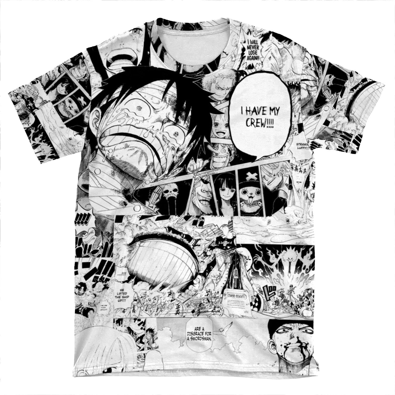 One Piece Manga Collage AOP T-shirt Tee