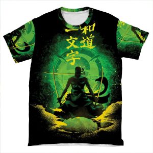 One Piece: Roronoa Zoro AOP T-shirt Tee