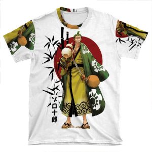 One Piece Zoro Wano AOP T-shirt Tee