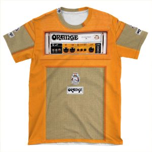 Orange Color Amp Amplifier AOP T-shirt Tee