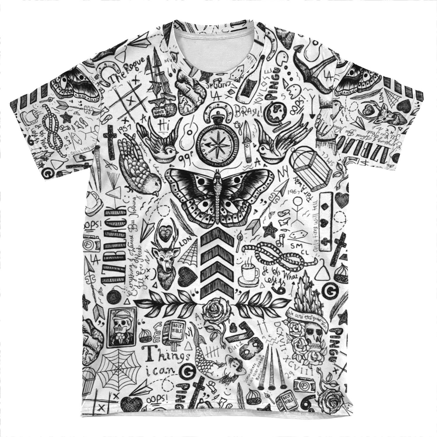 Ot4 Tattoos AOP T-shirt Tee