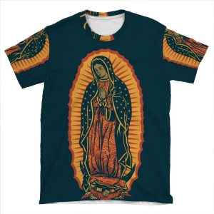 Our Lady Of Guadalupe I-Phone AOP T-shirt Tee