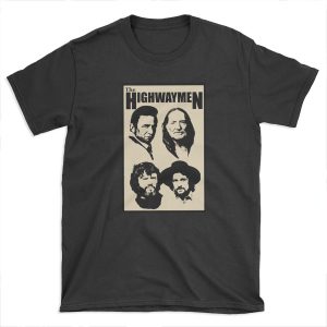 Outlaw Country Super Group - The Black Stencil-2 T-shirt Tee
